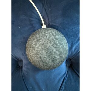 Google Home Mini Smart Speaker Charcoal Fabric Voice Assistant
